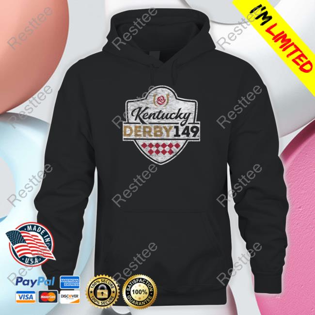 Official 47 Black Kentucky Derby 149 Premier Franklin Tee Shirt