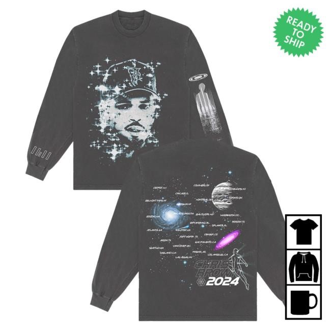 Chris Brown Official Merch Shop 11:11 Tour City Back Vintage Long Sleeve T Shirt - Black Chris Brown Store Merchandise Chrisbrownworldstore Chris Brown Official Merch Shop 11:11 Tour City Back 2024 Long Sleeve Shirt - Black Chris Brown Store Merchandise Chrisbrownworldstore