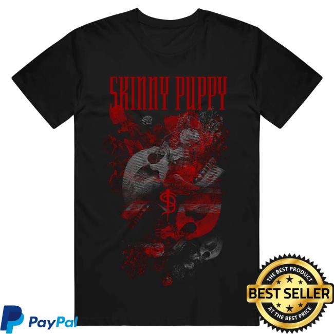 Official Skinny Puppy Merch Bouquet Black T-Shirt