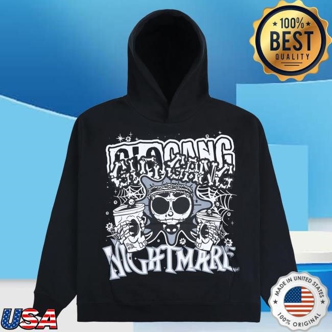 Official Glo Gang Merch Store Glo Gang Glo Nightmare Before Christmas Hood (Black) GloGang