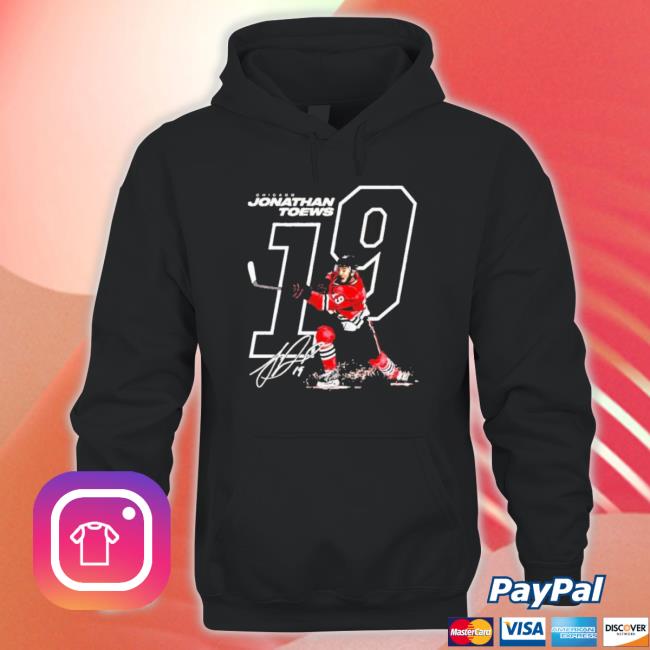 Jonathan Toews 19 Signature Chicago Blackhawks Sweaters