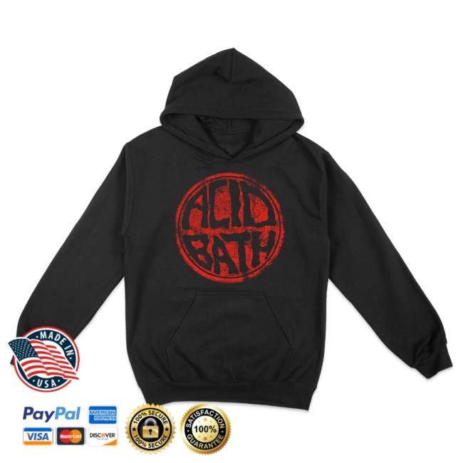 Official Acid Bath Merch Store Acid Bath Worn 'N Torn Logo Hood