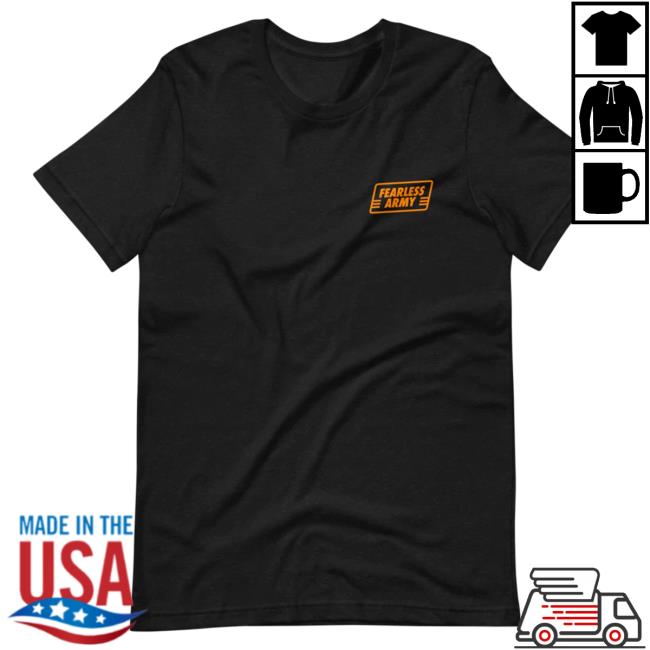 Official Glenn Beck Merch Store Fearless Army Front/Back Tshirt Glenn Beck Apparel Clothing Shop GlennBeck