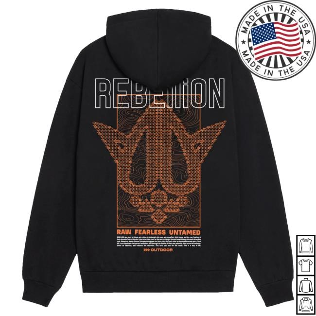 Official REBiRTH Festival REBELLiON Outdoor Black Pullover Hoodie