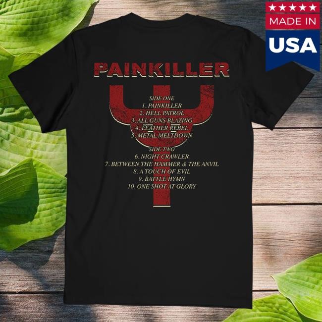 Official Judas Priest Store Painkiller Album Tracklist Shirt JudasPriest