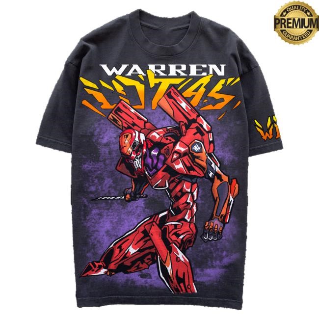 Official Warren Lotas Merch Store Orange Robot Top Shirt - Vintage Black Official Warren Lotas Merch Store Orange Robot Shirt - Vintage Black