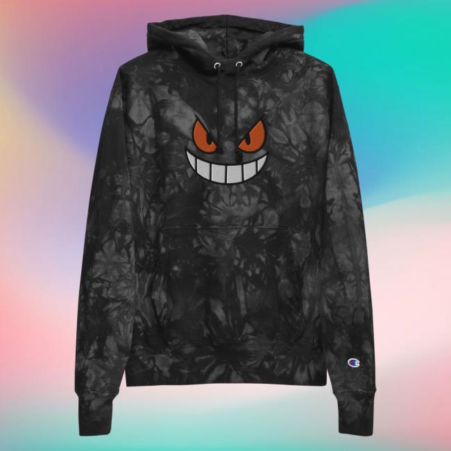 Official Yujin Clothing x Champion Demon Inside Tie Dye Crew neck Black