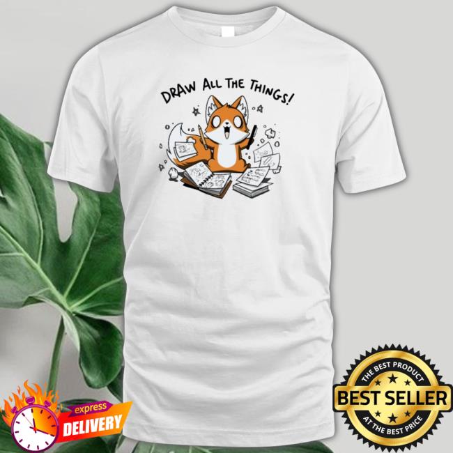 Official Cute Draw All The Things Hooded Sweatshirt