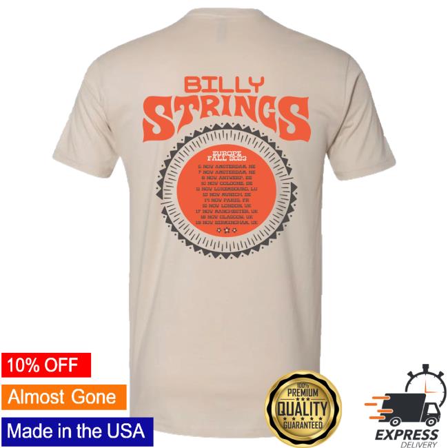 Official Billy Strings Merch Store Europe Fall 2023 Sun Skull New Tee Europe Fall 2023 Sun Skull New T Shirt