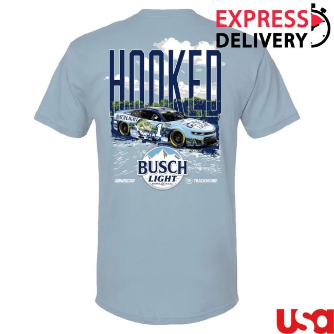 Ross Chastain #1 Busch Light 2025 Fishing HOOKED Tees Trackhouse Racing Team Official Ross Chastain #1 Busch Light 2025 Fishing HOOKED Shirts Trackhouse Racing Team Official