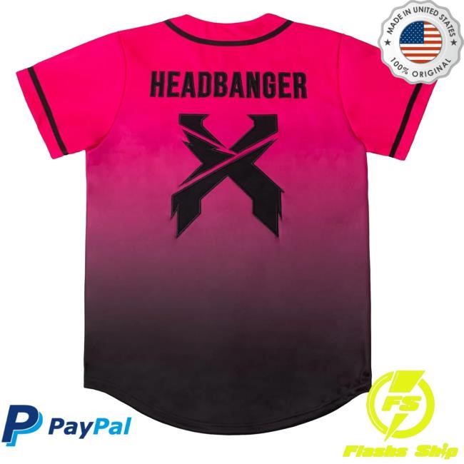 Official Headbanger Baseball Jersey Shirt New Headbanger Baseball Jersey Tee Shirt