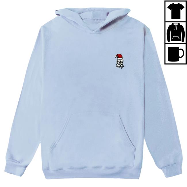 Official Kore Limited Merch Store KoreLimited JJ SANTA Hooded Sweatshirt (Light Blue) Kore Limited Apparel Clothing Shop