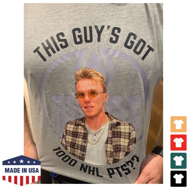 Mcdavid This Guy Got 1000 Point Shirt New Tee