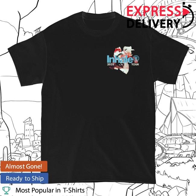 Open Wide Inhaleⓡ 2025 Tour Tee Shirt