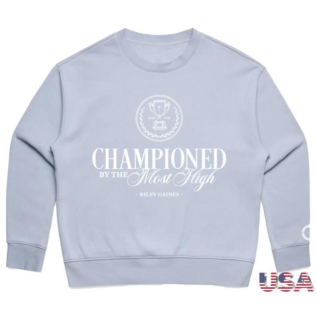 Turning Point USA TPUSA Official Tpusa Merch Store Shop Turning Point Usa Champion By The Most High Crew Neck