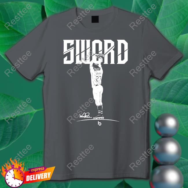 Trevor Bauer Sword T-Shirt Official Trevor Bauer Sword Tee Shirt
