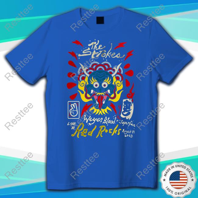 Official The Strokes Red Rocks Tee