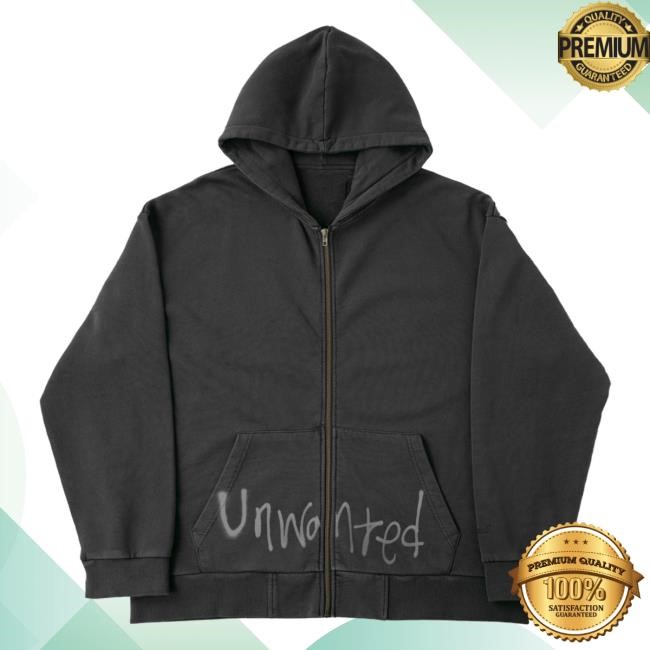 Pale Waves Unwanted Vintage Black Zip Up Hooded Sweatshirt Pale Waves Unwanted Vintage Black Zip Hoodie
