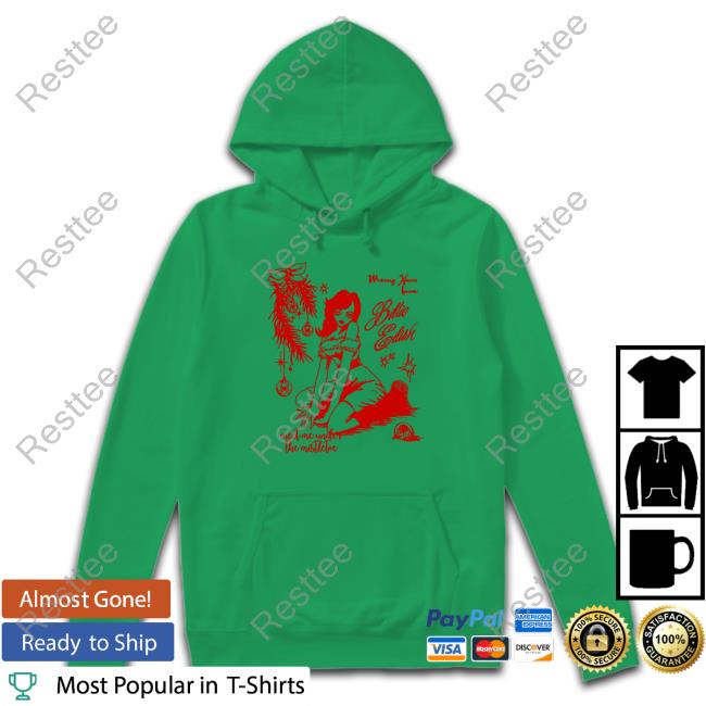 Billie Eilish Merry Xmas Meet Me Under The Mistletoe T-Shirt Billie Eilish Merry Xmas Meet Me Under The Mistletoe Tee Shirt
