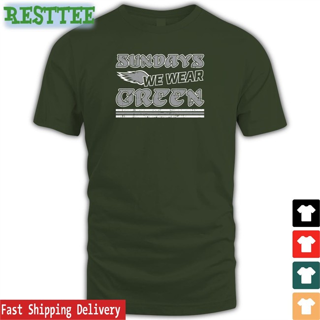 Philly Shirt Shop Sundays We Wear Green T Shirt Kate Scott