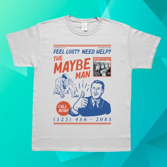 Official Ajr Merch Feel Lost Need Help The Maybe Man Retro Ad Shirt