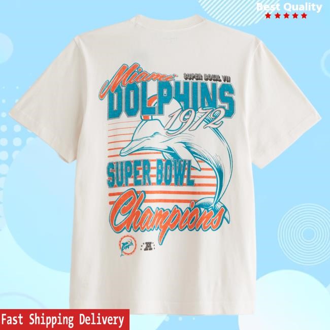 Official Abercrombie And Fitch Miami Dolphins Graphic Tees NFL by Abercrombie
