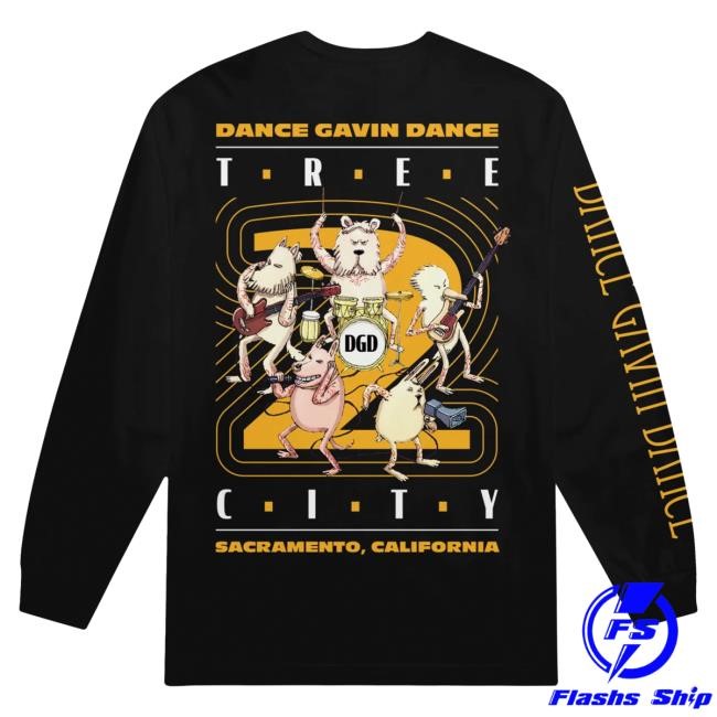Official Dance Gavin Dance Merch Tree City 2 Black Longsleeve DanceGavinDance Official Dance Gavin Dance Merch Tree City 2 Black Long Sleeve DanceGavinDance