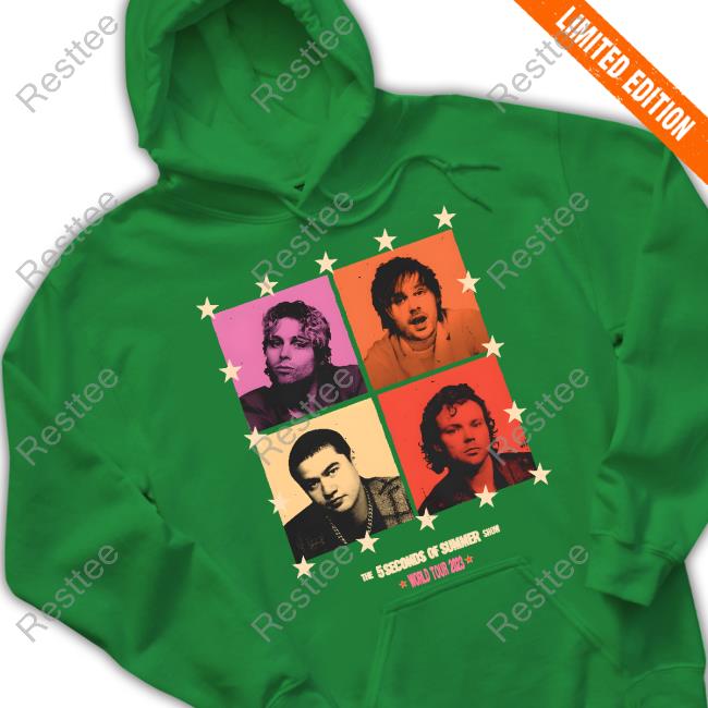 5 Seconds Of Summer Merch World Tour 2023 5Sos Black Tee 5Sos Black Tee