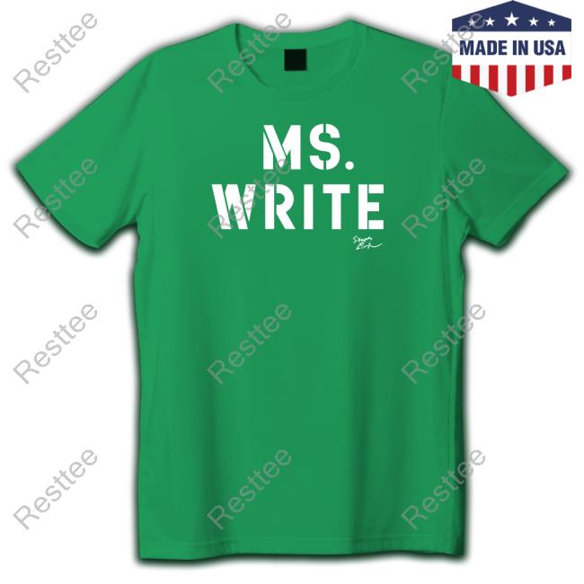 Ms Write Hoodie Official Luis A Miranda Jr Lin-Manuel Miranda Teerico Merch Ms Write Tee