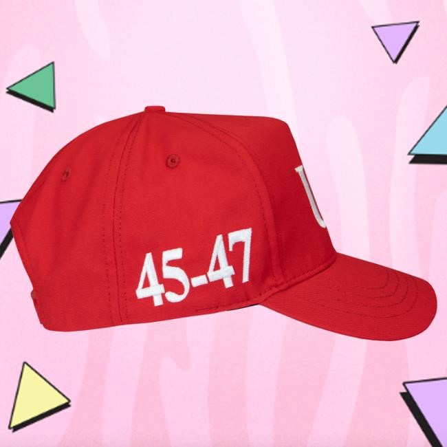 Official Donald Trump Merch Store USA 45-47 Hat Red