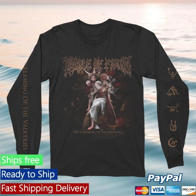 Official Night Shift Merch Store Cradle Of Filth - The Screaming Of The Valkyries LS T Shirt Nightshift Merch Official Night Shift Merch Store Cradle Of Filth - The Screaming Of The Valkyries LS Tee Nightshift Merch