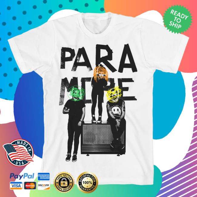 Official Warner Music Merch Store Paramore Speaker Sit Attractive Shirt (White) Warner Music Apparel Clothing Shop WarnerMusic
