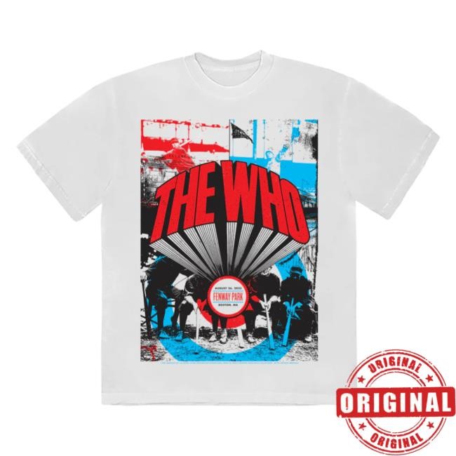 Official The Who Store Boston, MA 2025 Tees The Who Rock Band