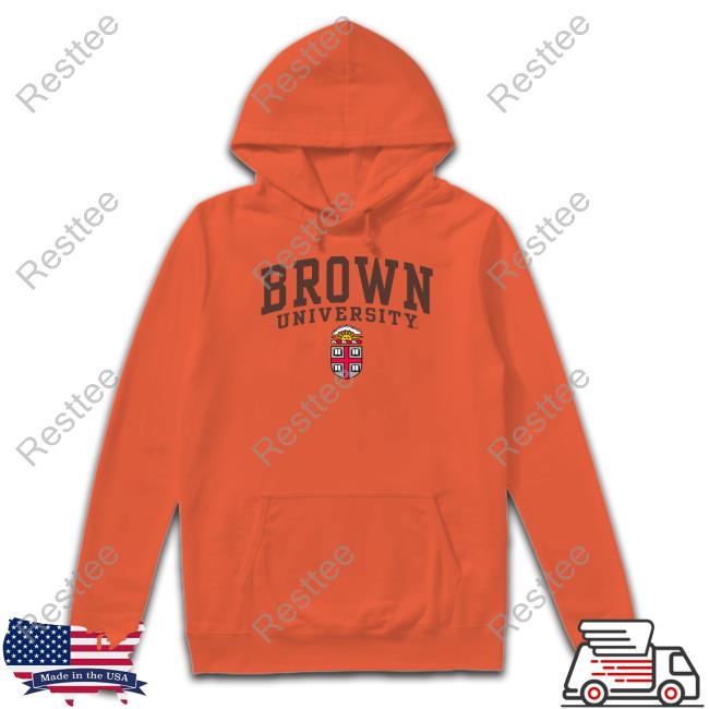 Brown University Merch Brown Heritage Shirts Ivysport Brown University Merch Brown Heritage Hooded Sweatshirt Ivysport