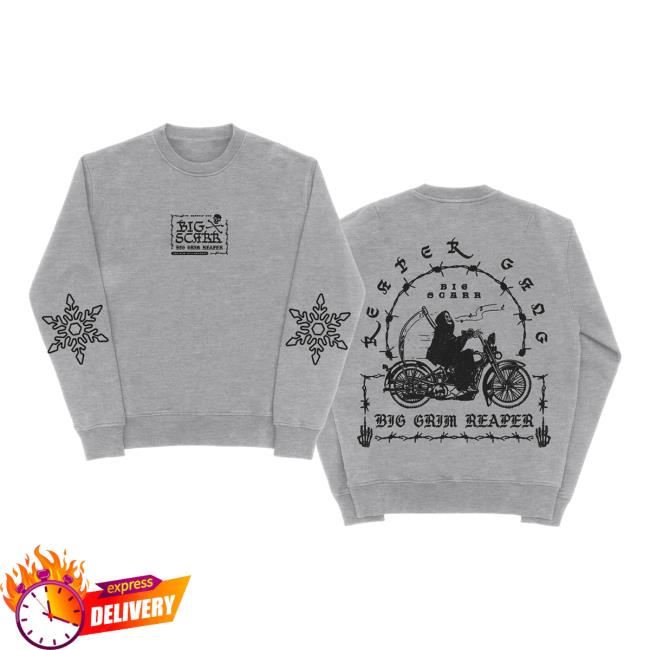 Official Big Scarr Clothing Store Merch Memphis Grown Hoody Grey BigScarr Shop