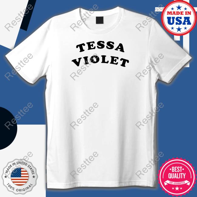 Official Tessa Violet Merch Tessa Violet Arched Letter Shirt
