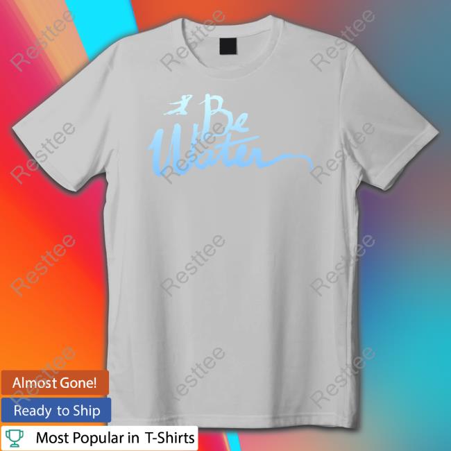 Official Bruce Lee Shop Be Water Gradient Script Tee Shirt Official Be Water Gradient Script Shirts