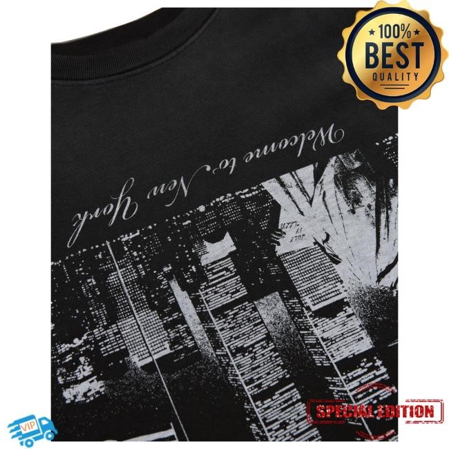 Official Willy Chavarria Welcome To Ny Buffalo Tee Black