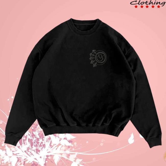 Blink 182 Merch Blink-182 Logo Black Pullover Sweatshirt