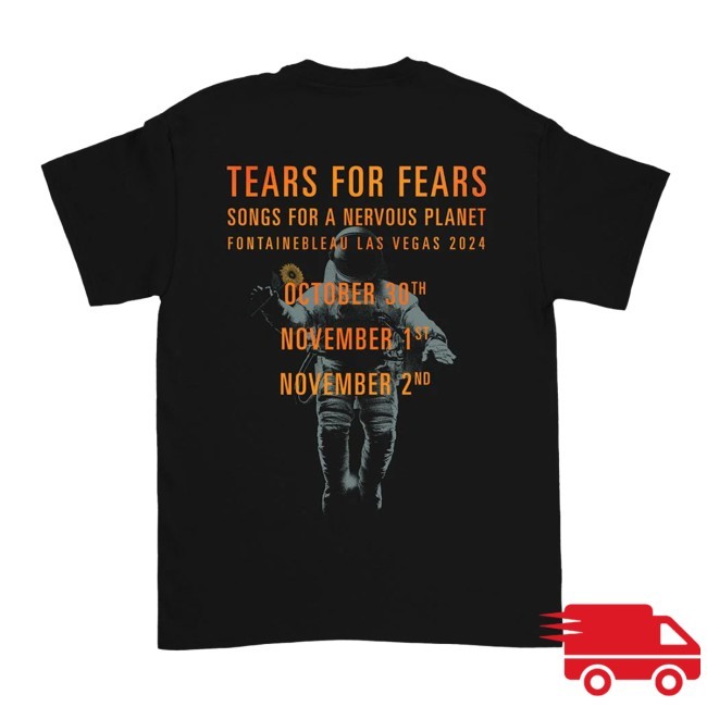 Songs for a Nervous Planet Las Vegas Event New T-Shirt Tears For Fears