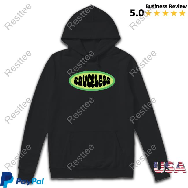 Official Dimzinc Merch Sauceless Black Tee Amelia Dimoldenberg