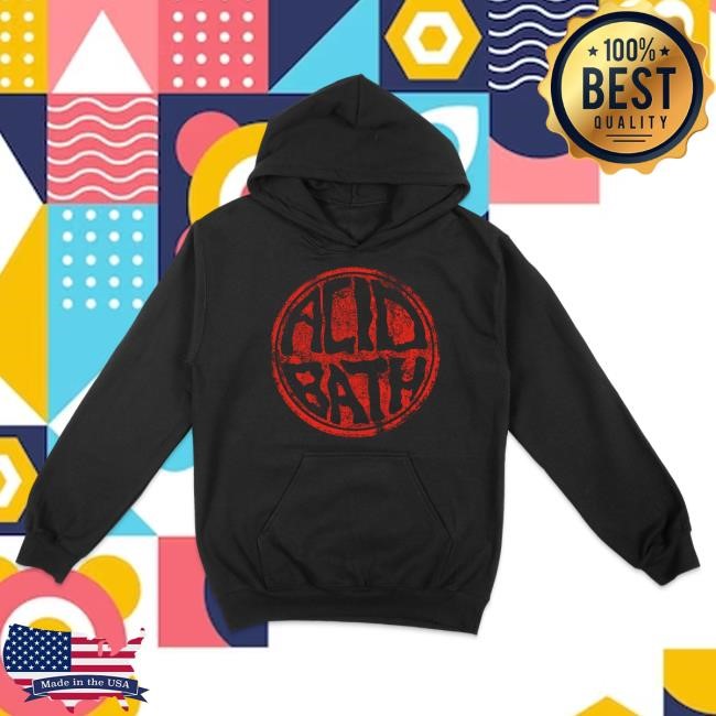Official Acid Bath Worn 'N Torn Logo Hooded Sweatshirt Official Acid Bath Worn 'N Torn Logo Hood