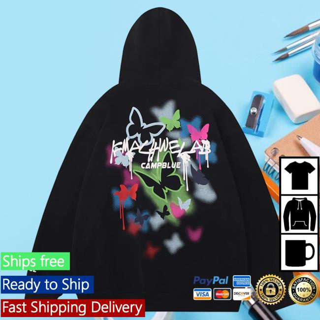 Lemandik Graphic Sweatshirt Black Colorful Butterfly Official Lemandik Graphic Crewneck Sweatshirt Black Colorful Butterfly
