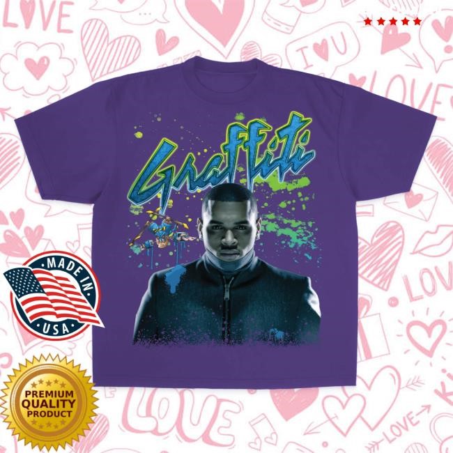 Official Chris Brown Merch Store Chris Brown Graffiti Limelight S/S Tee