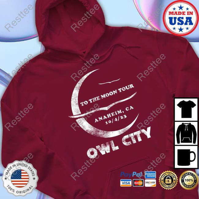 Owl City Merch To The Moon Tour Anaheim T Shirt