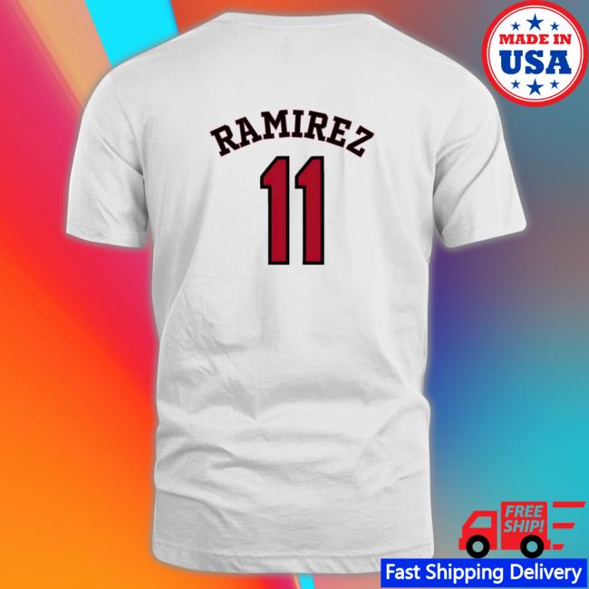 Ramirez 11 Cleveland Guardians Tee Ramirez 11 Cleveland Guardians Hooded Sweatshirt