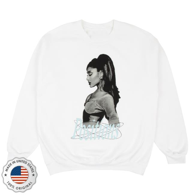 Ariana Grande Merch Positions Rewind Long Sleeved T Shirt