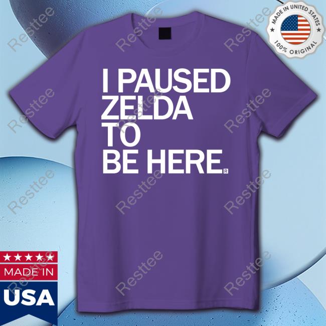 Official Raygun Merch I Paused Zelda To Be Here T Shirts
