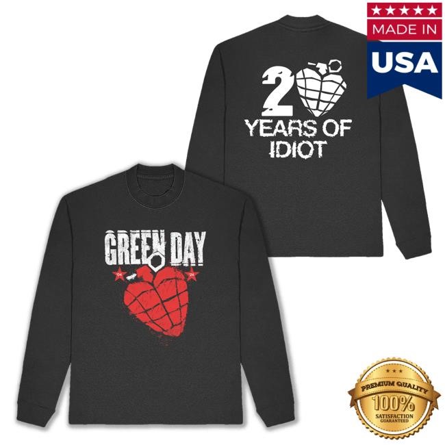 Greenday 20 Years Of Idiot L/S Tee