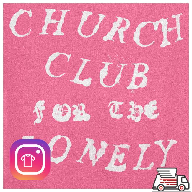 Nessa Barrett Official Merch Store Church Club Pink Pullover Sweatshirt Nessa Barrett Official Merch Store Church Club Pink Crewneck
